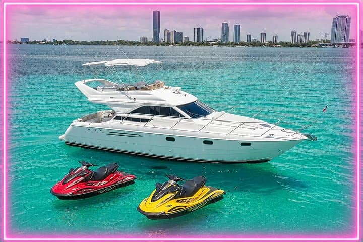 Private 55-Ft Miami Yacht: Free Hour & Jet Ski Options