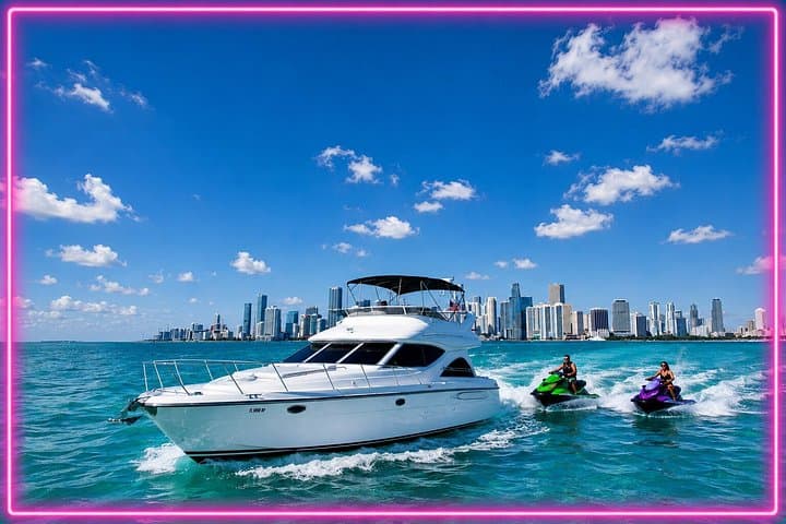50ft with 2 Jet skis Miami Yacht Rental 13 Ppl Max